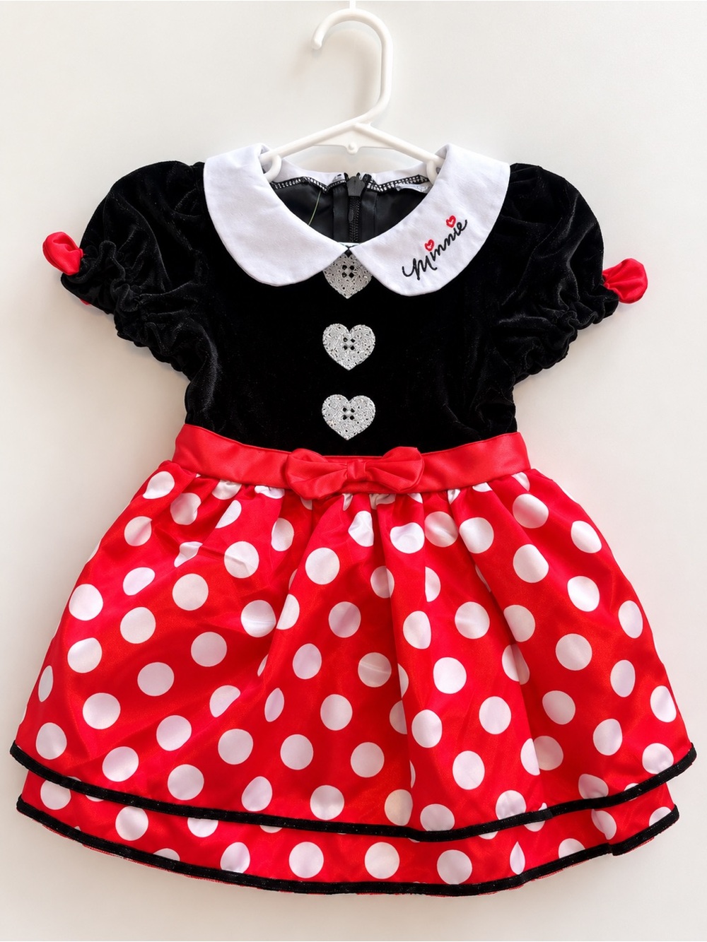 Spirit Red, Black & White Polka Dot Minnie-Inspired Kids Costume Dress